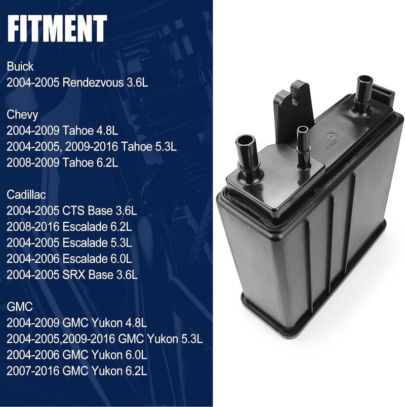 FEXON Vapor Canister Compatible with Buick Rendezvous, Cadillac CTS|Escalade|SRX, Chevrolet Tahoe and GMC Yukon Vehicles 3.6L, 4.8L, 5.3L, 6.0L, 6.2L 2004-2016#911-149, 215-464, 15109431 - Image 4